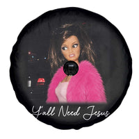 Y'all Need Jesus Funny Girls Meme Saying Christian Humor Spare Tire Cover