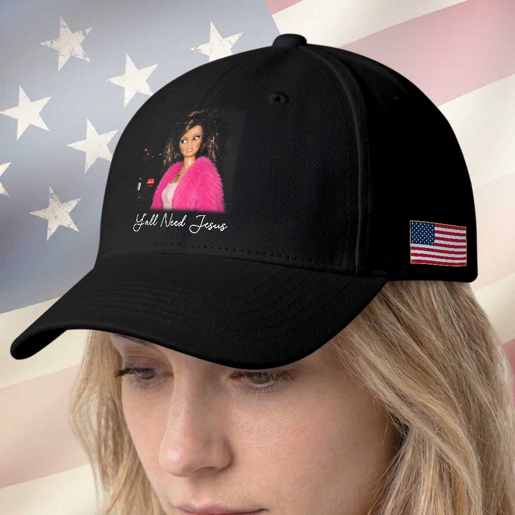Y'all Need Jesus Funny Girls Meme Saying Christian Humor Baseball Cap