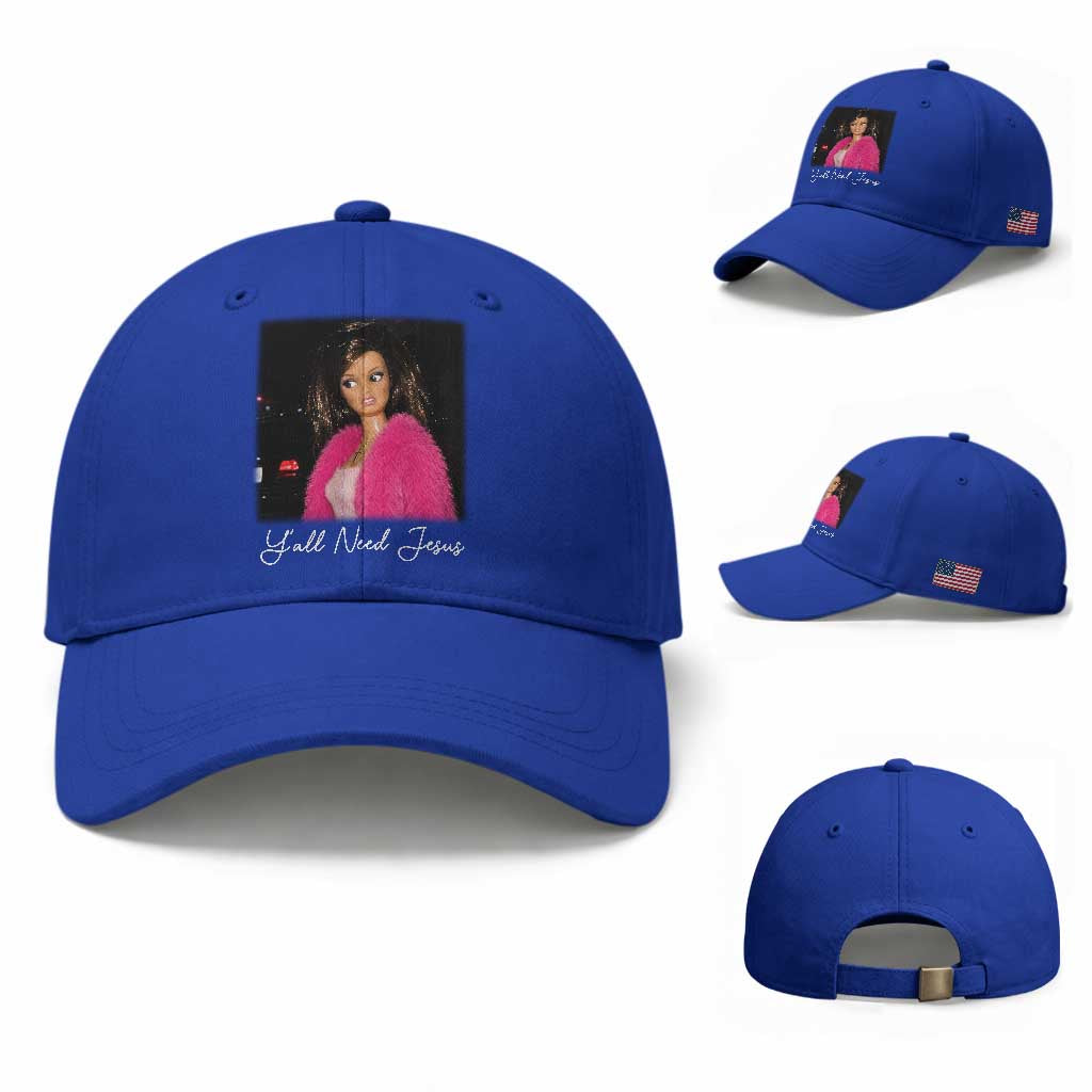 Y'all Need Jesus Funny Girls Meme Saying Christian Humor Baseball Cap