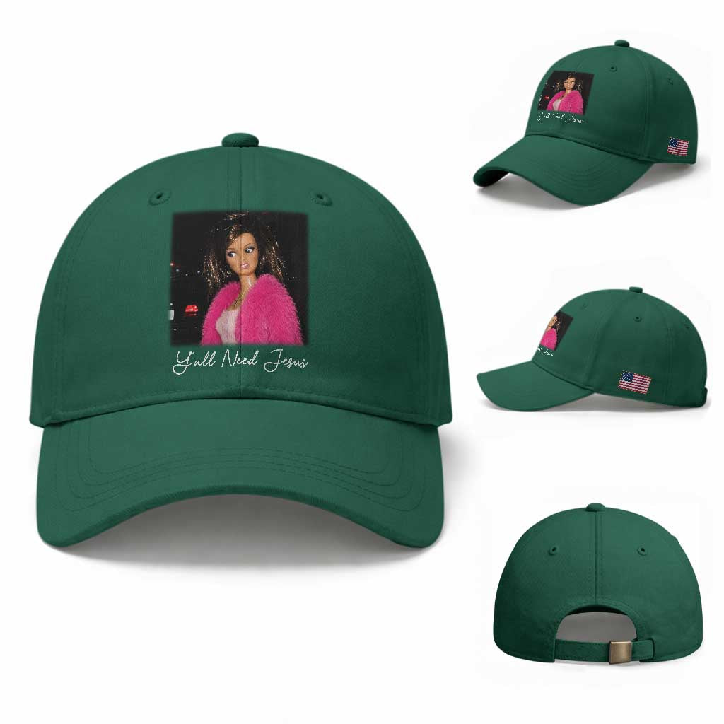 Y'all Need Jesus Funny Girls Meme Saying Christian Humor Baseball Cap
