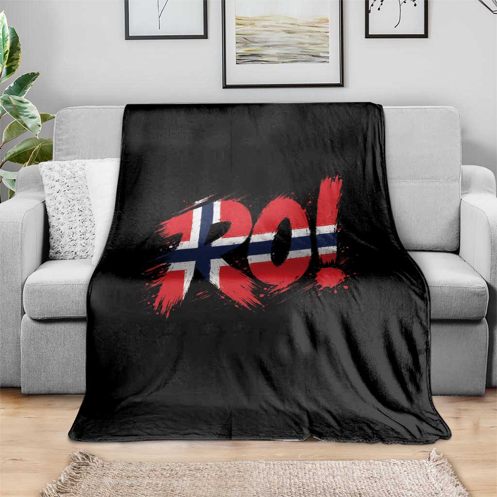 Ro Norway Viking Norwegian Flag Nordic Pride Throw Blanket