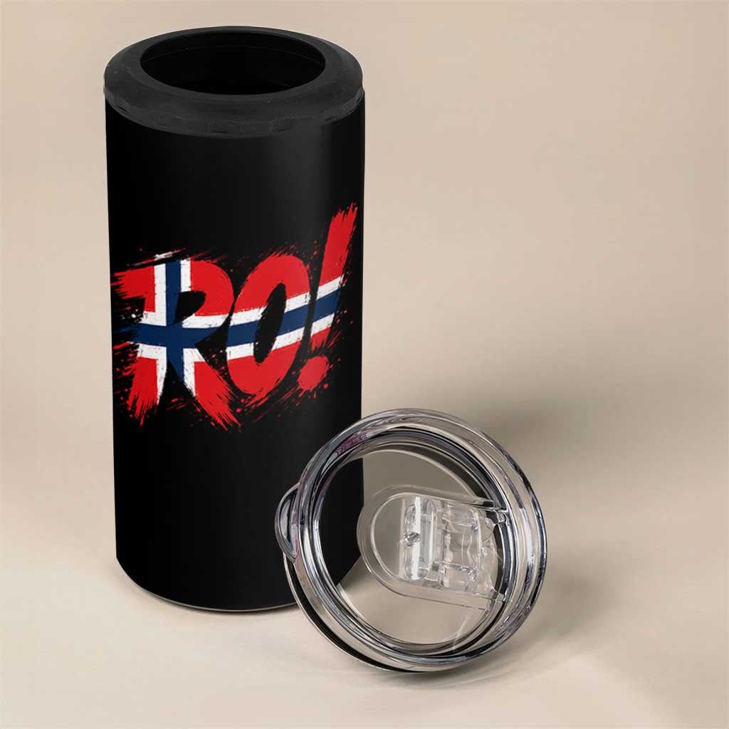 Ro Norway Viking Norwegian Flag Nordic Pride 4 in 1 Can Cooler Tumbler