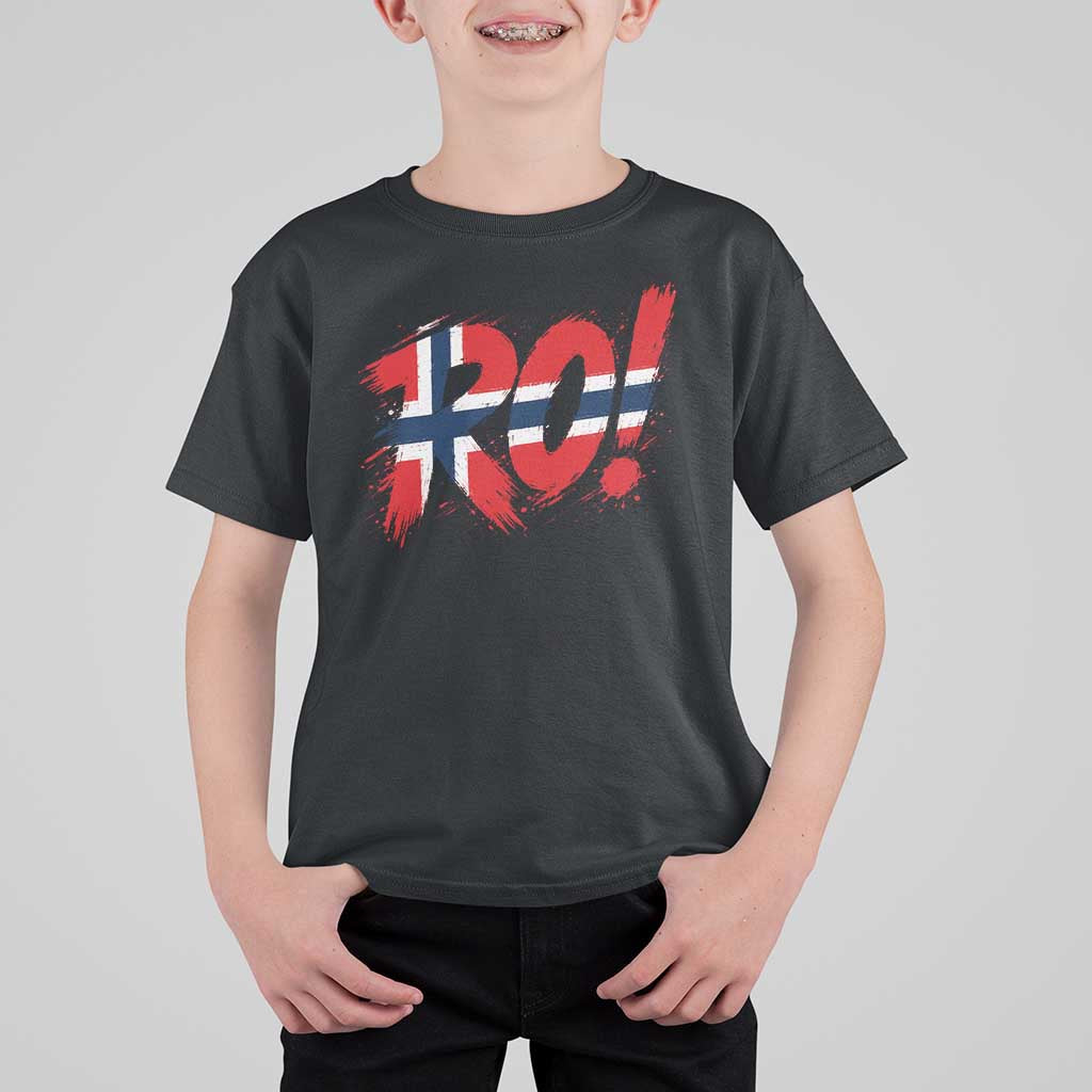 Ro Norway Viking Norwegian Flag Nordic Pride T Shirt For Kid
