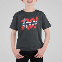 Ro Norway Viking Norwegian Flag Nordic Pride T Shirt For Kid