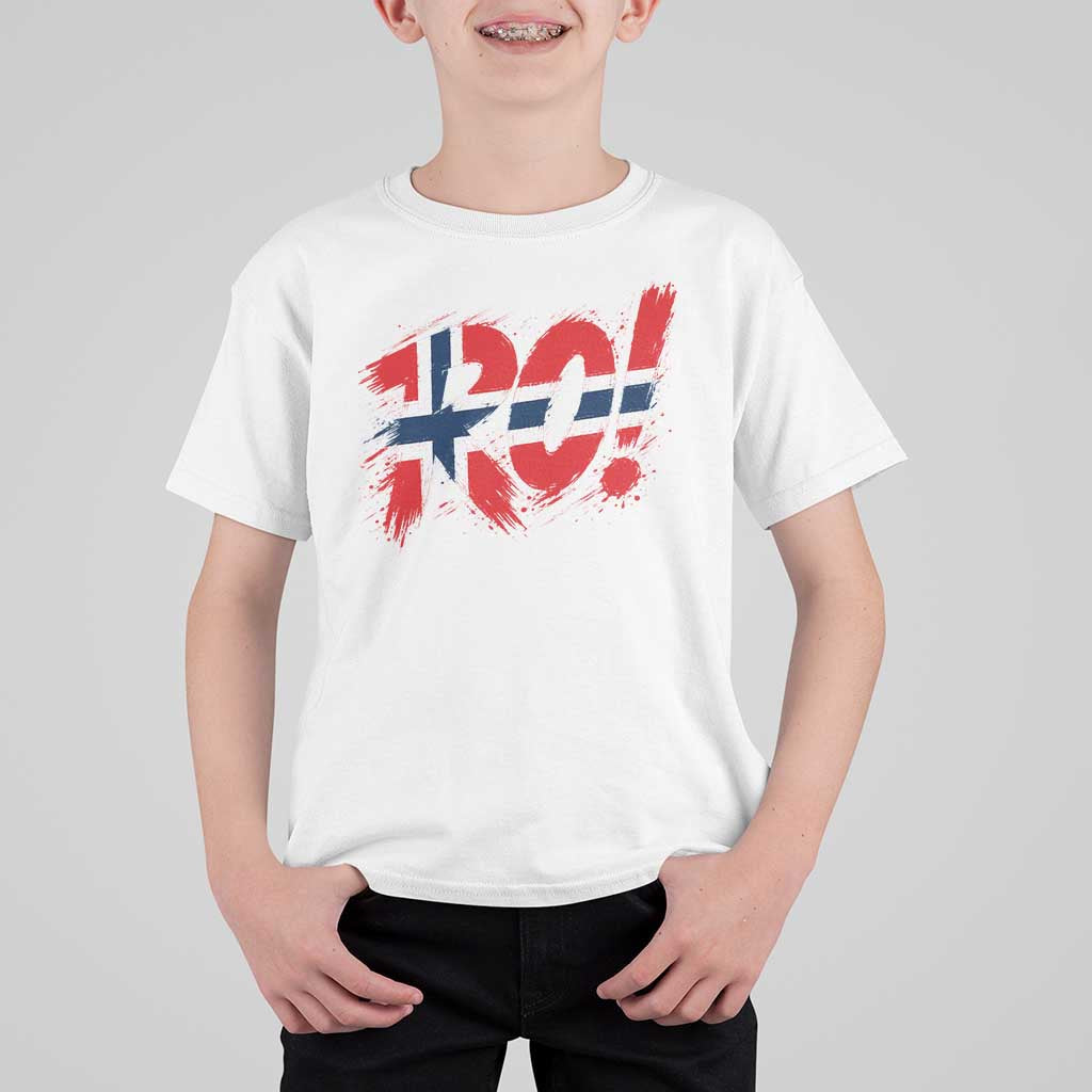 Ro Norway Viking Norwegian Flag Nordic Pride T Shirt For Kid