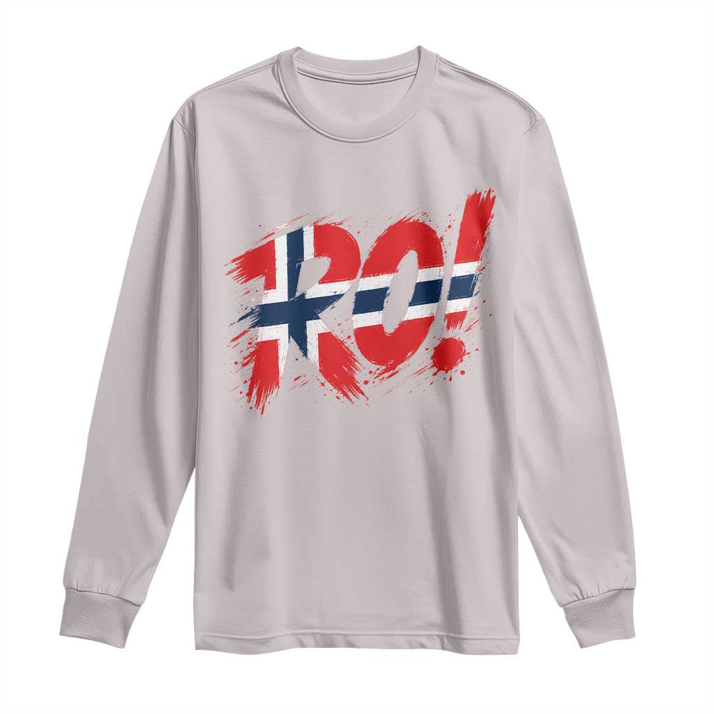 Ro Norway Viking Norwegian Flag Nordic Pride Long Sleeve Shirt