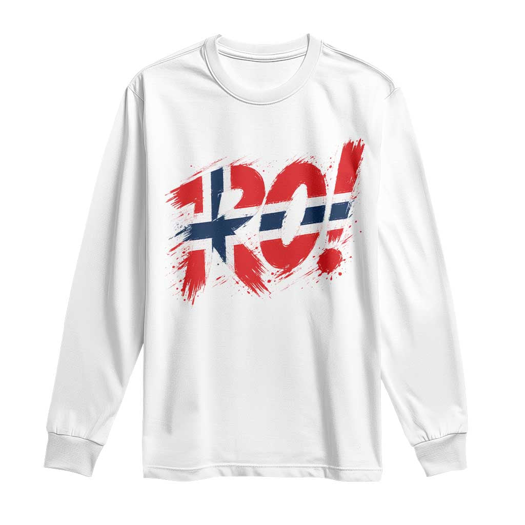 Ro Norway Viking Norwegian Flag Nordic Pride Long Sleeve Shirt