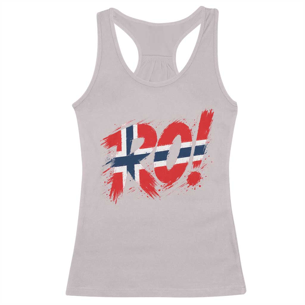 Ro Norway Viking Norwegian Flag Nordic Pride Racerback Tank Top