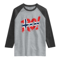 Ro Norway Viking Norwegian Flag Nordic Pride Raglan Shirt
