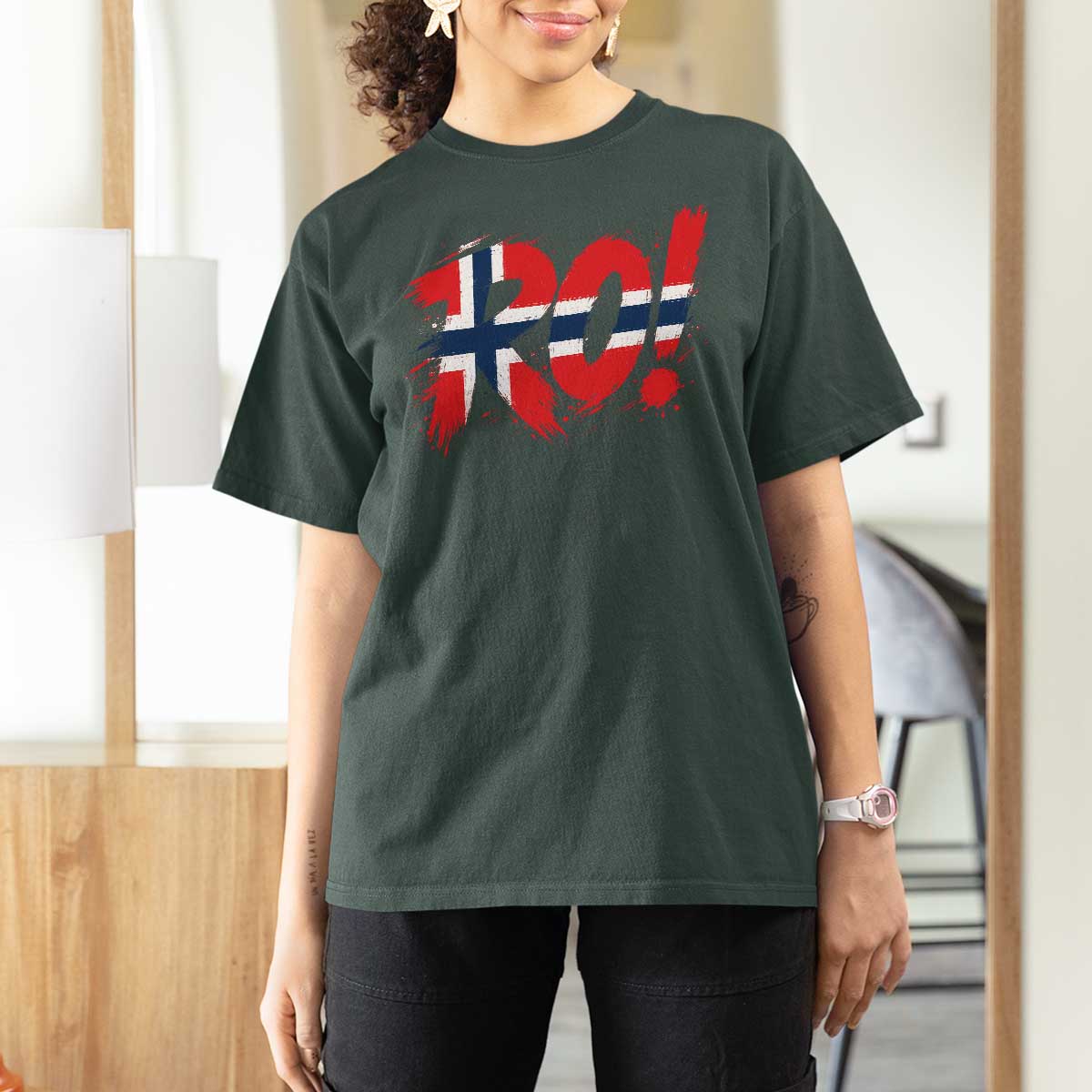 Ro Norway Viking Norwegian Flag Nordic Pride T Shirt For Women
