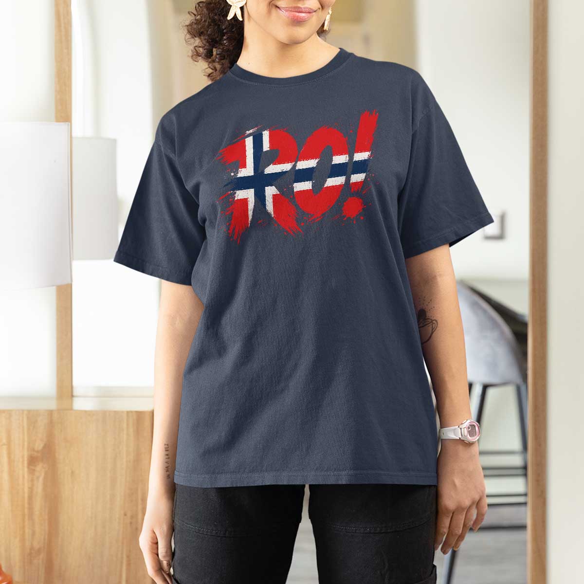 Ro Norway Viking Norwegian Flag Nordic Pride T Shirt For Women