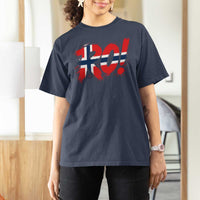Ro Norway Viking Norwegian Flag Nordic Pride T Shirt For Women