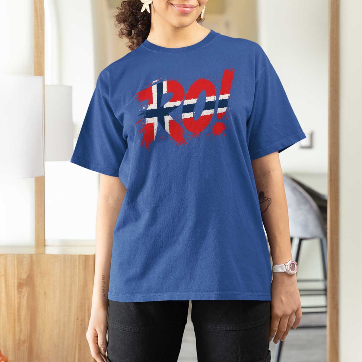 Ro Norway Viking Norwegian Flag Nordic Pride T Shirt For Women