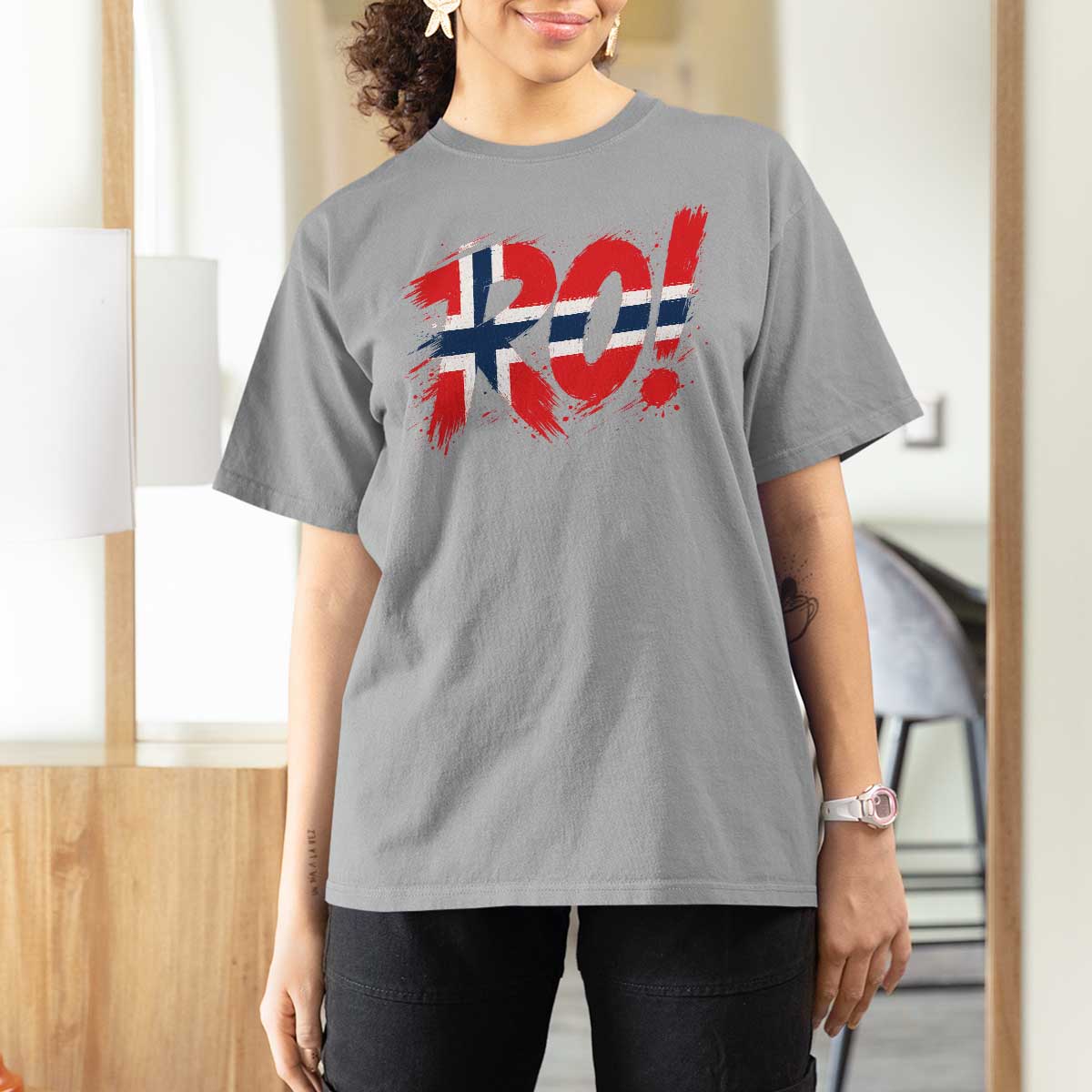 Ro Norway Viking Norwegian Flag Nordic Pride T Shirt For Women