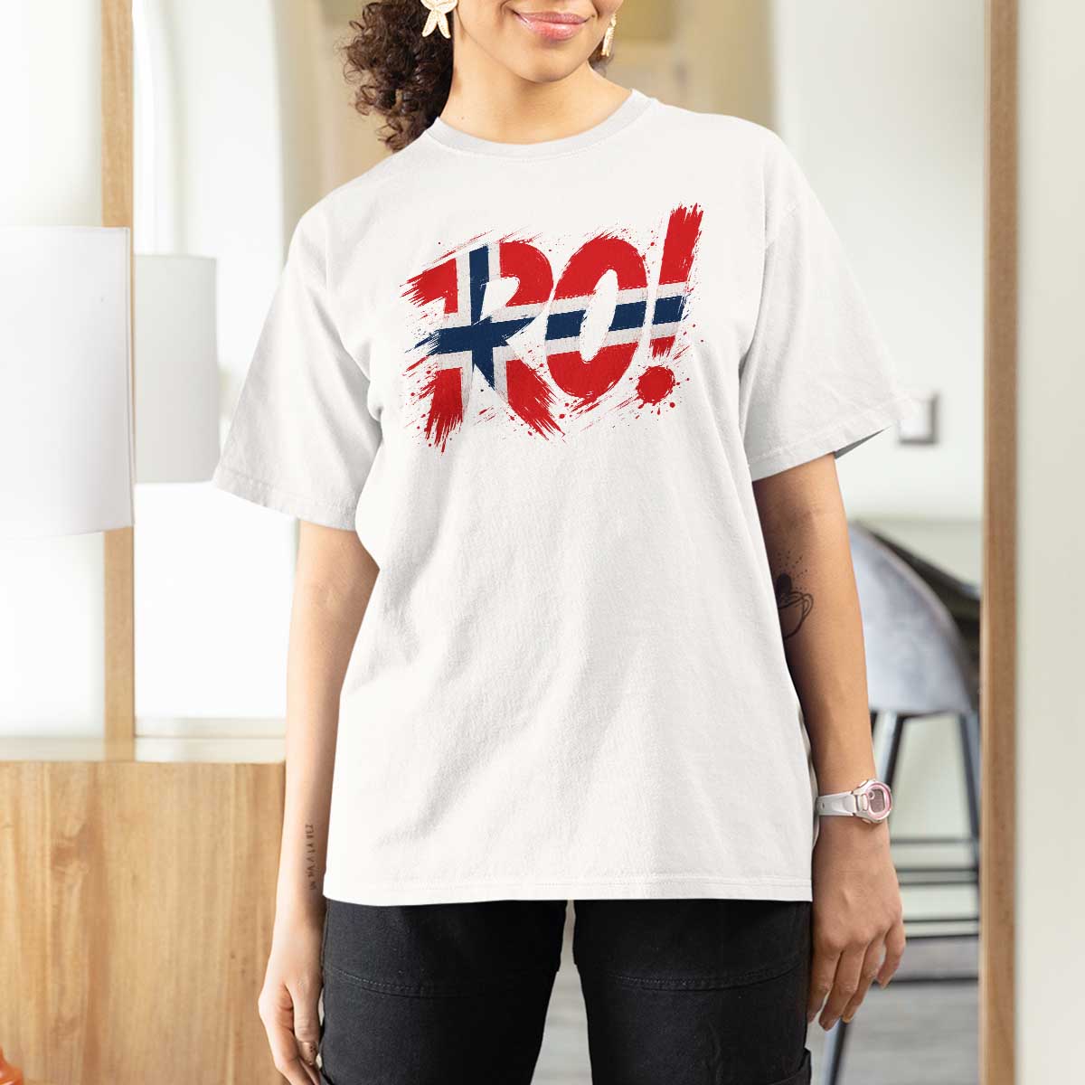 Ro Norway Viking Norwegian Flag Nordic Pride T Shirt For Women
