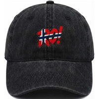 Ro Norway Viking Norwegian Flag Nordic Pride Washed Cotton Baseball Cap