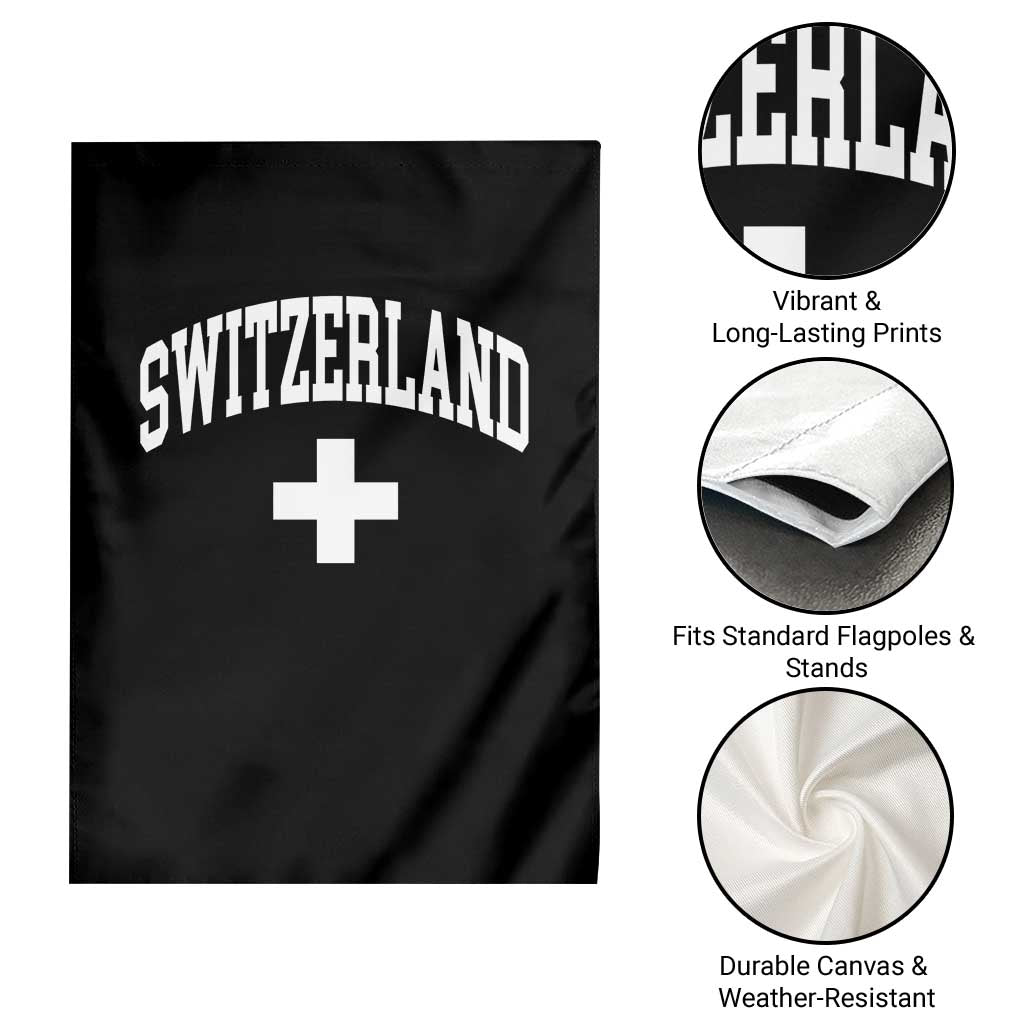 Switzerland Flag Vintage Garden Flag Swiss Retro Vintage