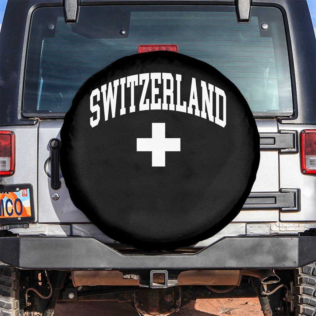 Switzerland Flag Vintage Spare Tire Cover Swiss Retro Vintage