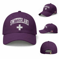 Switzerland Flag Vintage Baseball Cap Swiss Retro Vintage