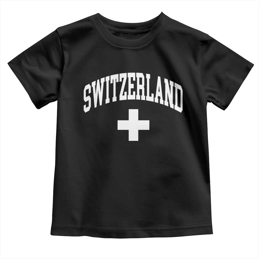 Switzerland Flag Vintage Toddler T Shirt Swiss Retro Vintage