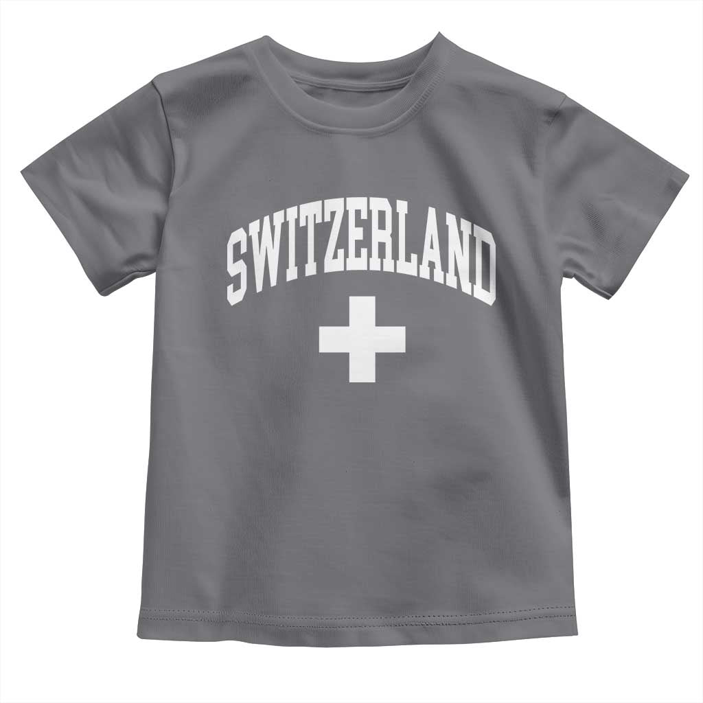 Switzerland Flag Vintage Toddler T Shirt Swiss Retro Vintage