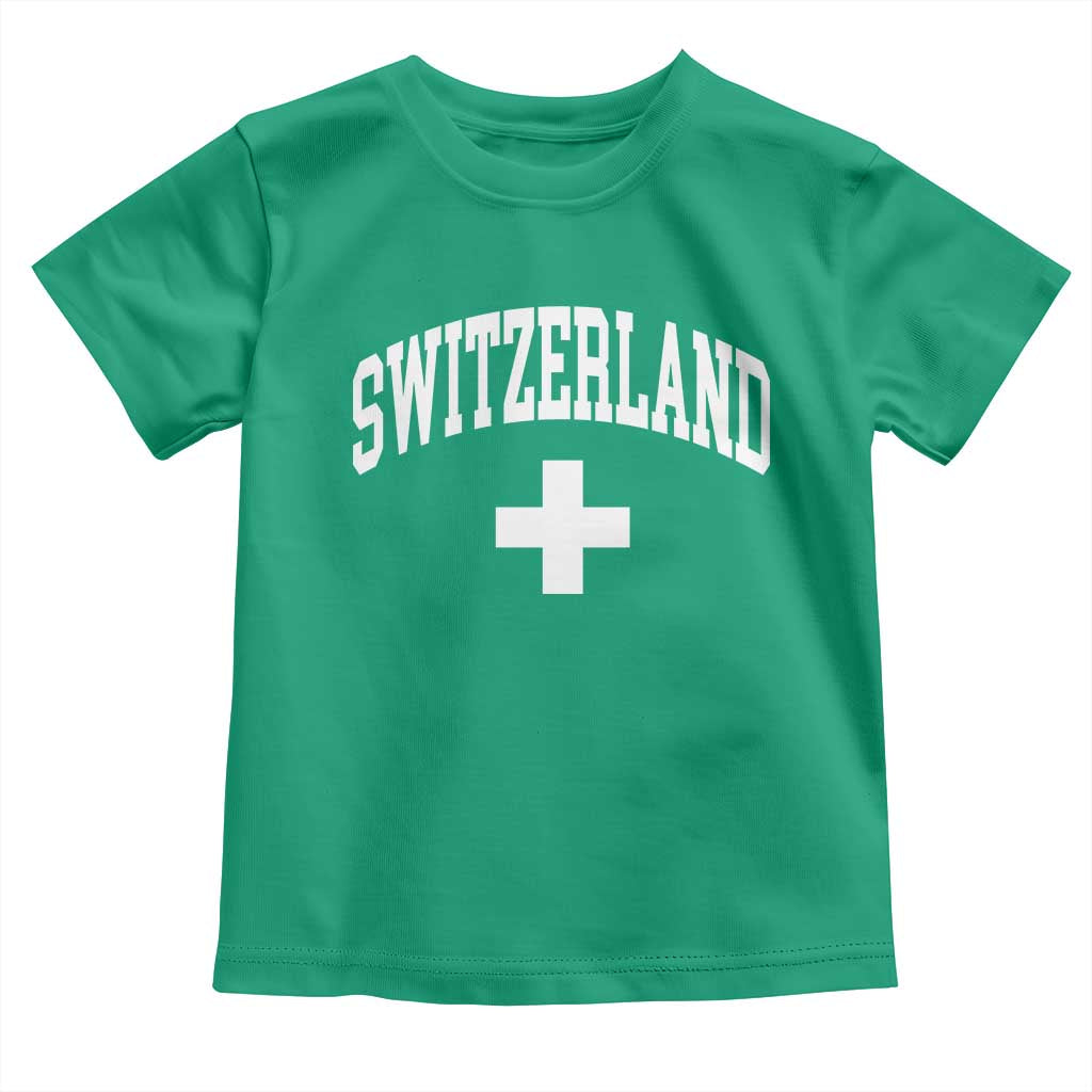 Switzerland Flag Vintage Toddler T Shirt Swiss Retro Vintage