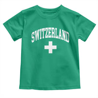 Switzerland Flag Vintage Toddler T Shirt Swiss Retro Vintage