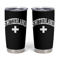 Switzerland Flag Vintage Tumbler Cup Swiss Retro Vintage