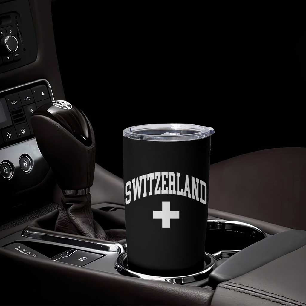 Switzerland Flag Vintage Tumbler Cup Swiss Retro Vintage