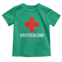 Vintage Retro Switzerland Fan Toddler T Shirt Swiss Cross Flag