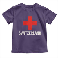Vintage Retro Switzerland Fan Toddler T Shirt Swiss Cross Flag