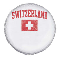 Switzerland Fan Spare Tire Cover Vintage Retro Swiss Cross Flag