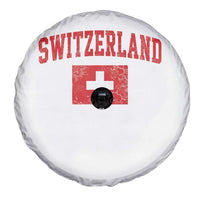 Switzerland Fan Spare Tire Cover Vintage Retro Swiss Cross Flag