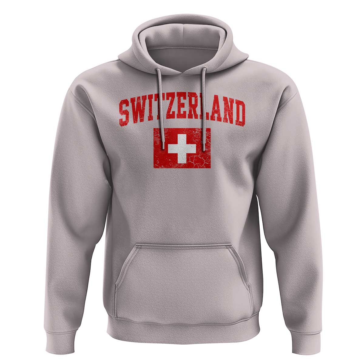 Switzerland Fan Hoodie Vintage Retro Swiss Cross Flag