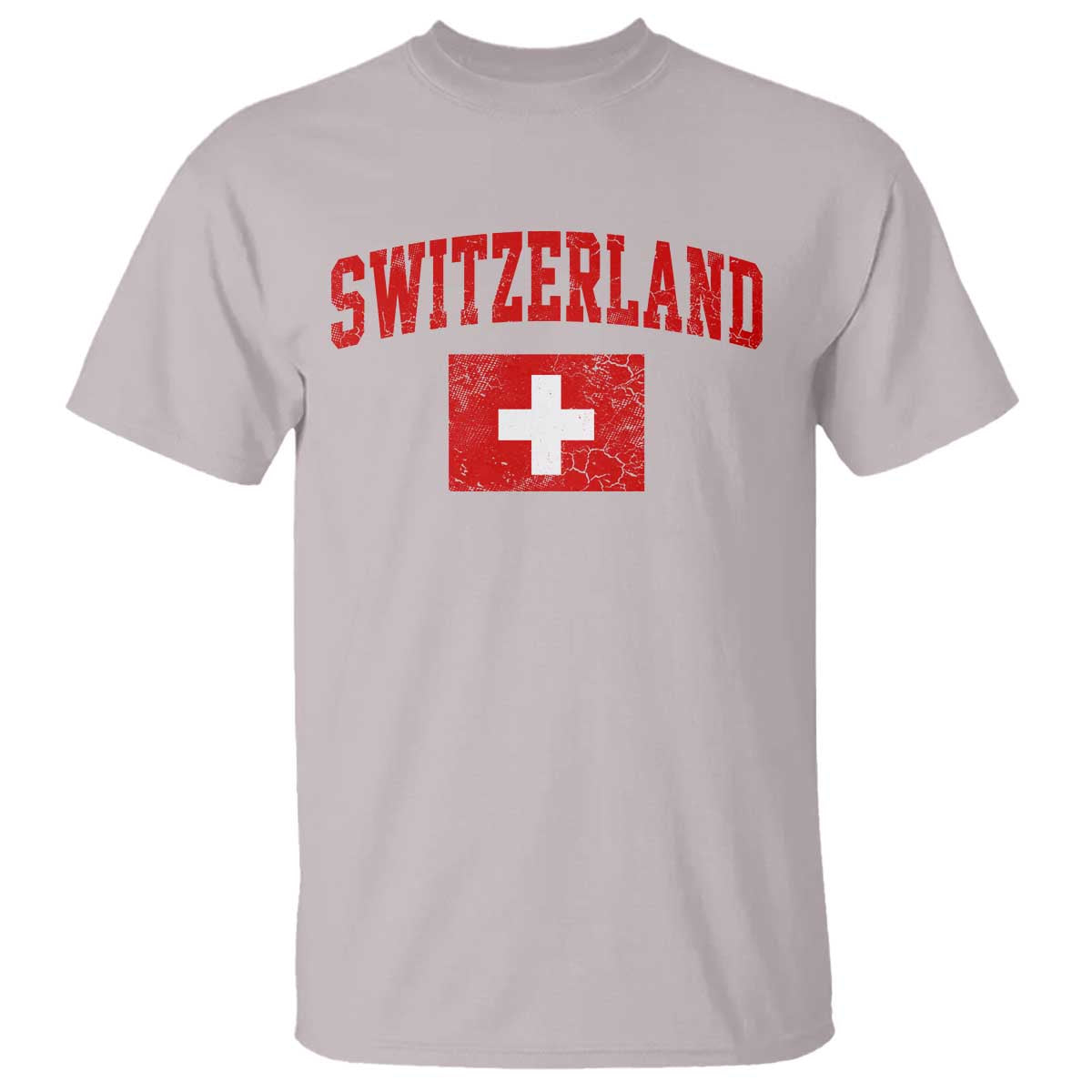 Switzerland Fan T Shirt Vintage Retro Swiss Cross Flag