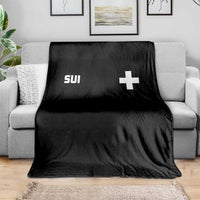 Switzerland Throw Blanket Retro Swiss Flag