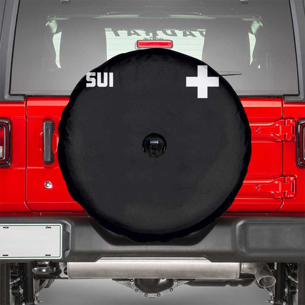 Switzerland Spare Tire Cover Retro Swiss Flag