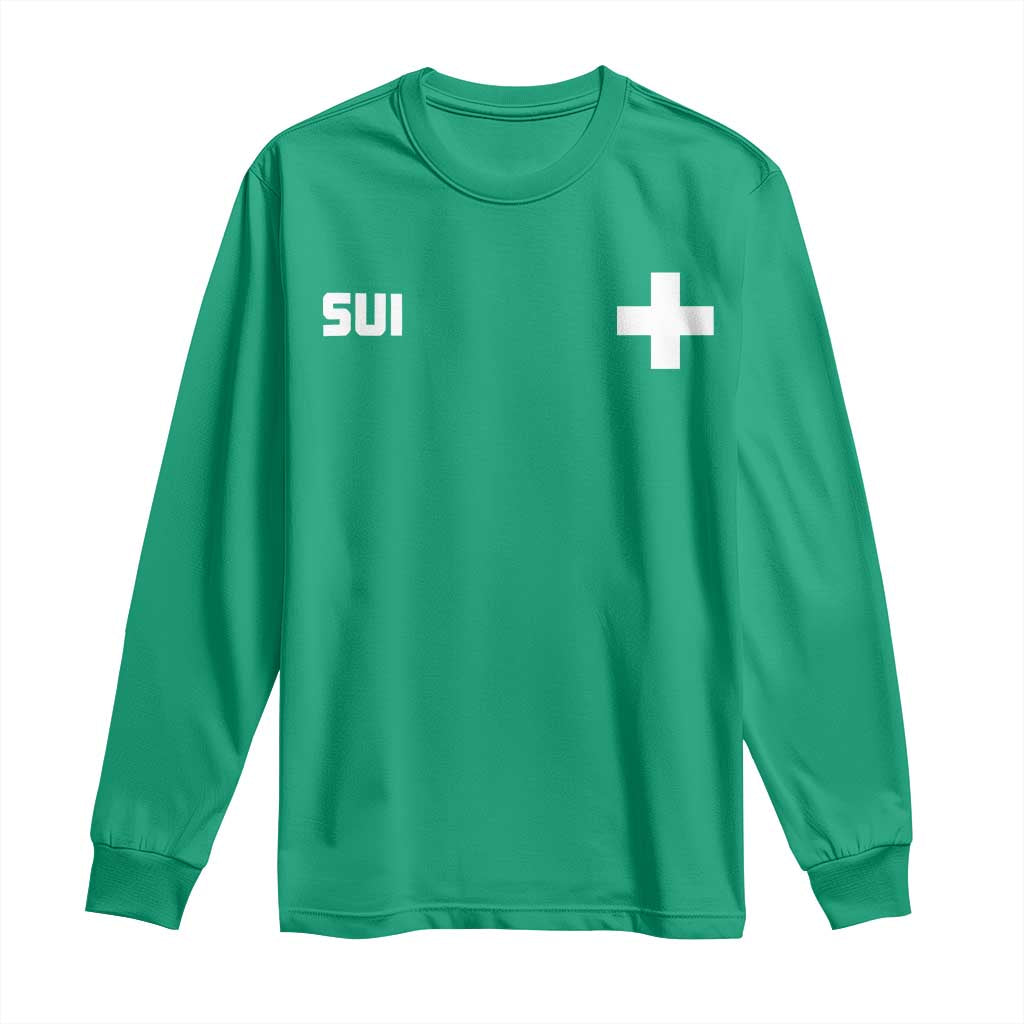 Switzerland Long Sleeve Shirt Retro Swiss Flag