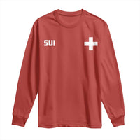 Switzerland Long Sleeve Shirt Retro Swiss Flag