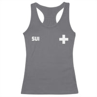 Switzerland Racerback Tank Top Retro Swiss Flag