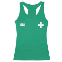 Switzerland Racerback Tank Top Retro Swiss Flag