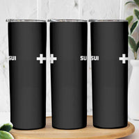 Switzerland Skinny Tumbler Retro Swiss Flag