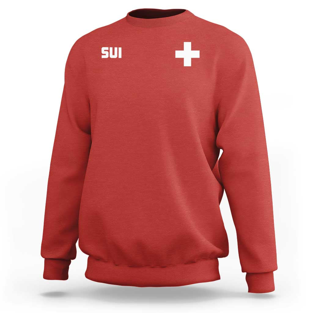 Switzerland Sweatshirt Retro Swiss Flag