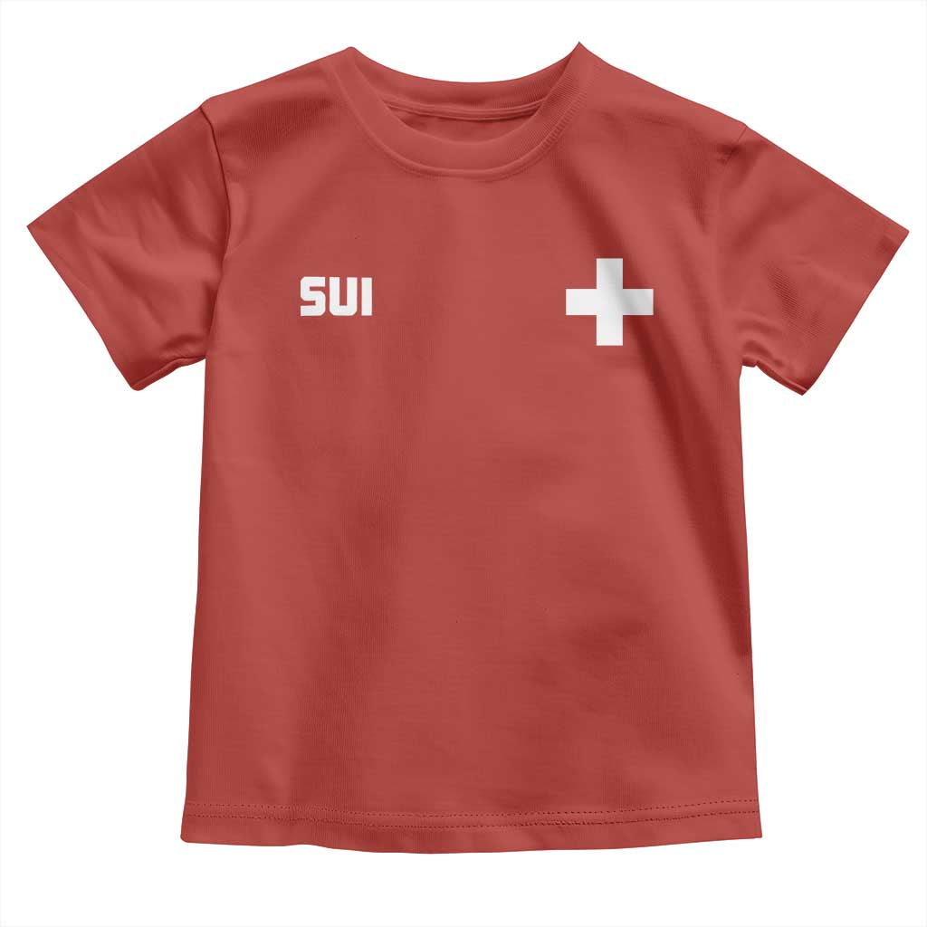 Switzerland Toddler T Shirt Retro Swiss Flag