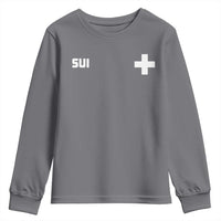 Switzerland Youth Sweatshirt Retro Swiss Flag