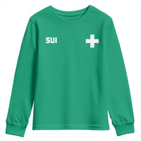 Switzerland Youth Sweatshirt Retro Swiss Flag