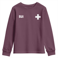 Switzerland Youth Sweatshirt Retro Swiss Flag