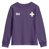Switzerland Youth Sweatshirt Retro Swiss Flag