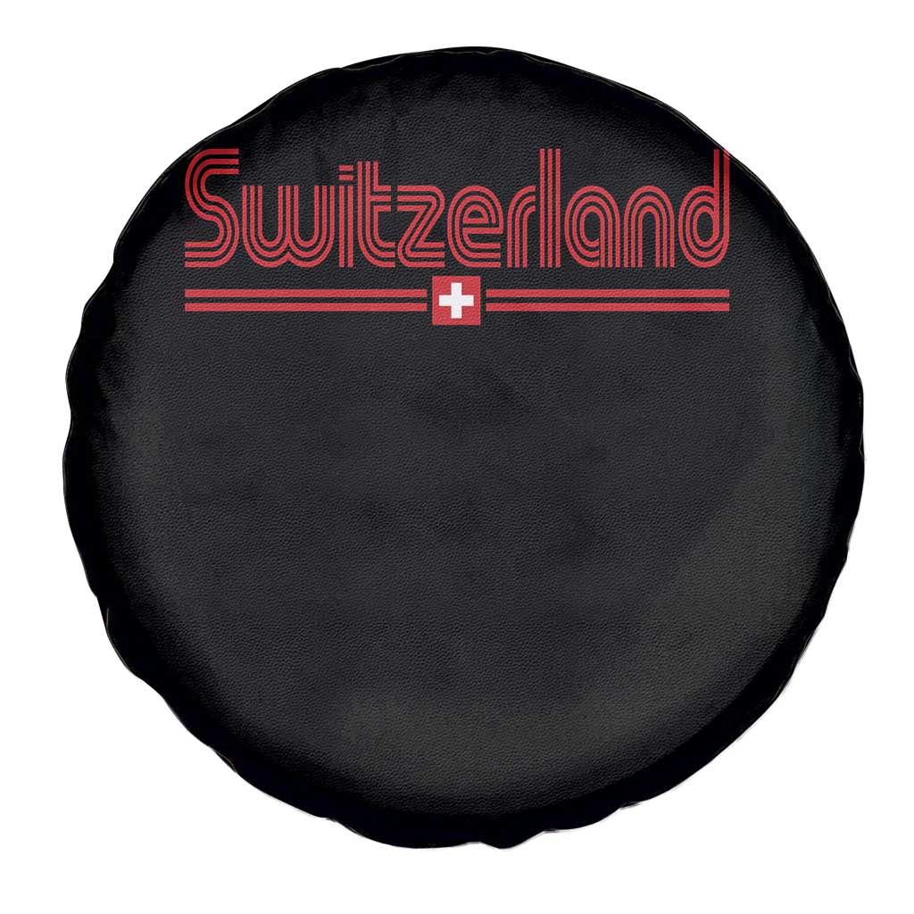 Switzerland Fan Retro Vintage Flag Spare Tire Cover