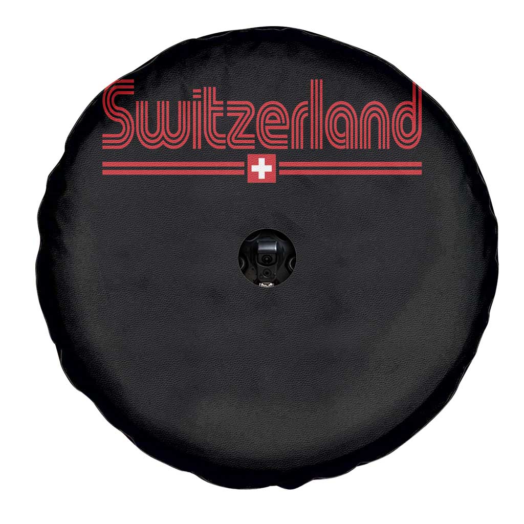 Switzerland Fan Retro Vintage Flag Spare Tire Cover